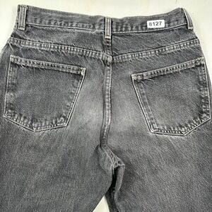 VTG Basic Editions High Rise Black Jeans Mens Actual 30x30 Whiskers 100% Cotton‎